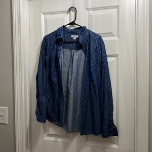 Polka dot jean shirt